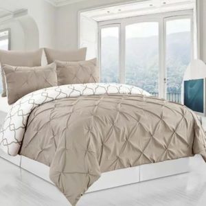 Duck River King Comforter Duvet Insert Cover Taupe